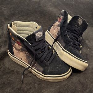 Vans High-Top kids Skate Sneakers in Navy with Graphic Panels SIZE 11